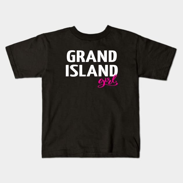 Grand Island Girl Kids T-Shirt by ProjectX23Red